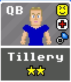 GoBlueRetro's tweet image. Right when Samoa starts cooking in Season 2 of the #IFRB , our quarterback Miles Tillery gets injured for 6 weeks! Tillery, a shifty QB, has 33 rushing touchdowns in his first 25 games. This is a major setback.