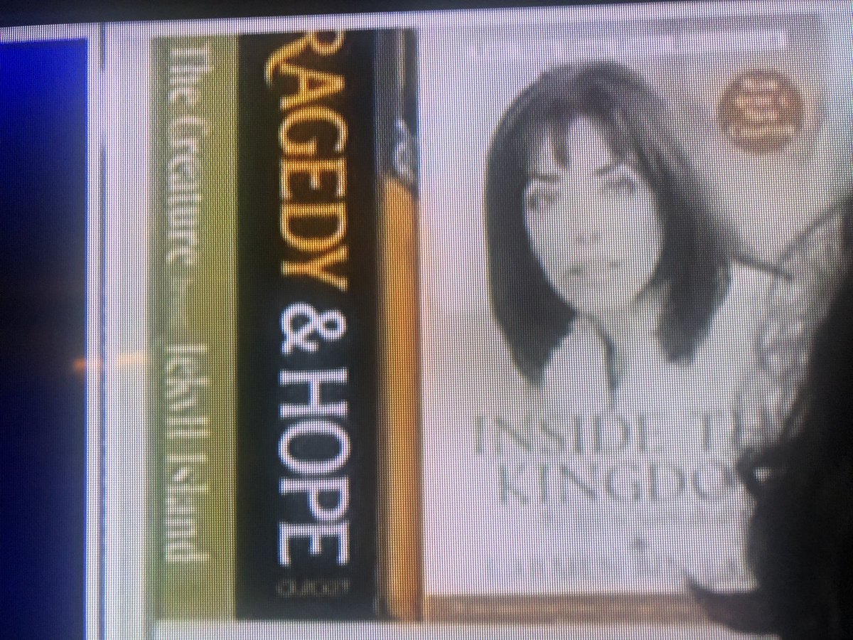 intheMatrixxx's tweet photo. Bin Laden’s niece. 

Clock 10 and 2. Creature from Jekyll  Island and Tragedy and Hope. 5:5. https://t.co/qtDXDjvlTf