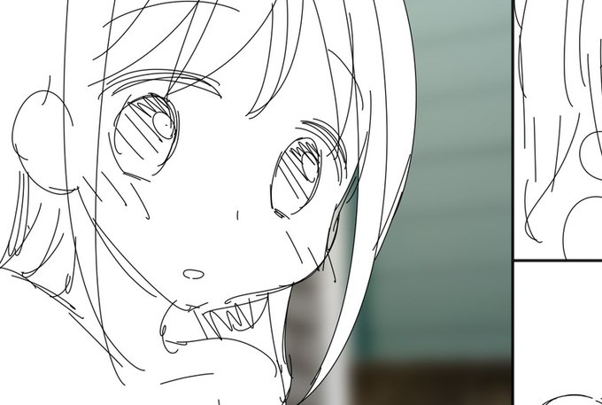 ラフやってるー
2/3くらい出来た!あとちょっとー! 