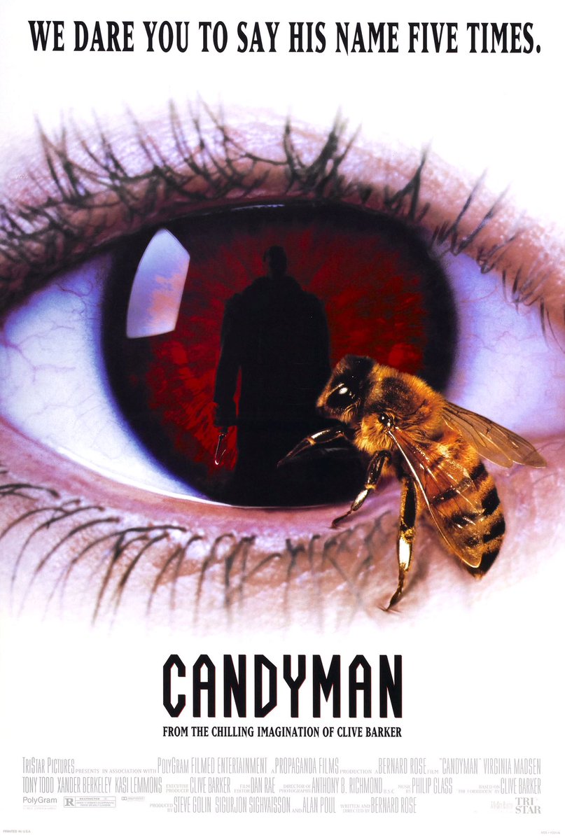 FilmNewsNos's tweet photo. 🎬MOVIE HISTORY: 28 years ago today, October 16, 1992, the movie ‘Candyman’ opened in theaters!
@TonyTodd54 #VirginiaMadsen @xanderberkeley #VanessaWilliams #KasiLemmons #DeJuanGuy #GilbertLewis #StanleyDeSantis #TedRaimi #MichaelCulkin #BernardRose #EricEdwards #RustySchwimmer https://t.co/jfj0R20e1O
