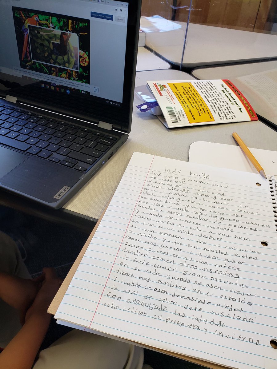 MorenoMJuanC's tweet photo. Children can guide their own learning given the right focus. During a self-guided lesson my kids decided they wanted to take notes because they loved it and it was impressive.  #beeempowered https://t.co/yCcu9bI9SS