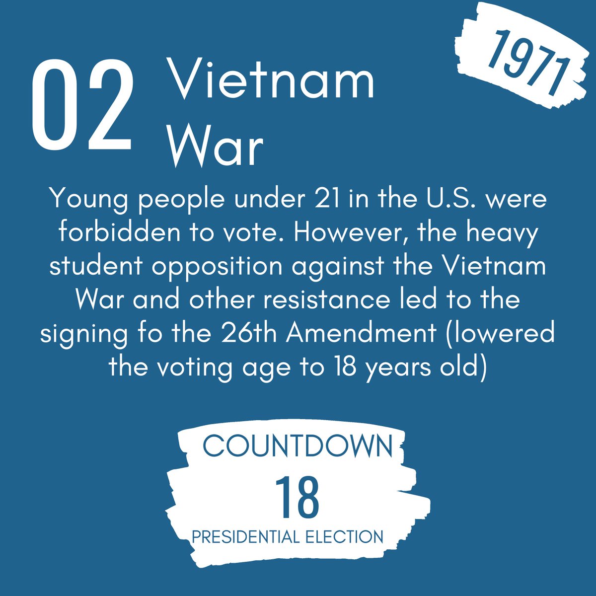 WrnjYla's tweet photo. A little history on the power of youth voices and youth power. #wrnjyla #vote #youthvote #yvote #Vote2020 https://t.co/mlI7hWDs6B