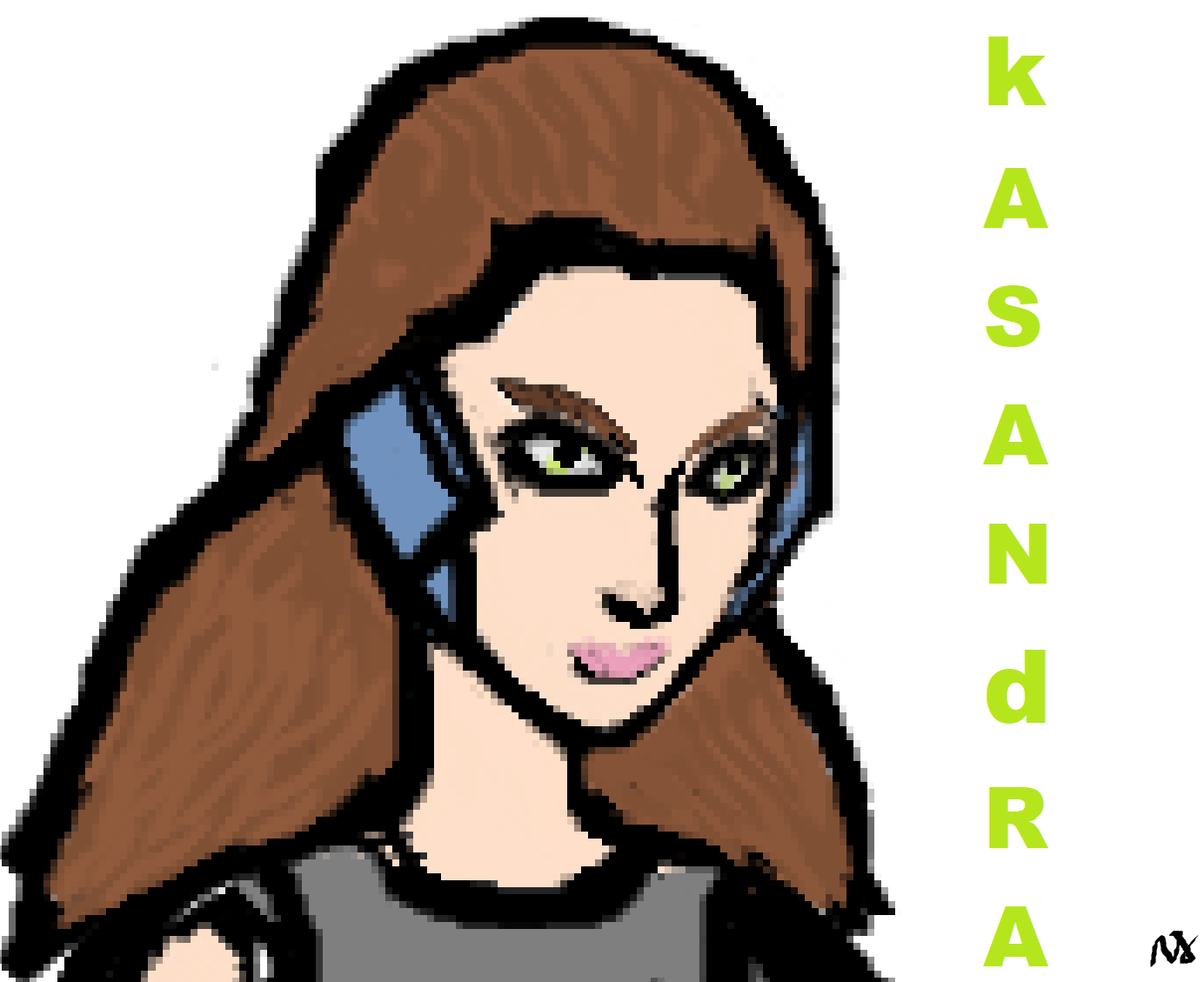 5U4L0C1N's tweet image. #Fiction #SolidFun!? #Kasandra #pixelart  #mspaint  
So Many exotic Expressions
&amp;amp; now here ending with the most
general color expression for an action heroine 😄
brown hair &amp;amp; green eyes! 
Ye, brownHGs :P
Also little bit to sharp (male?), 
but it gives Focus &amp;amp; NICE UI-association!