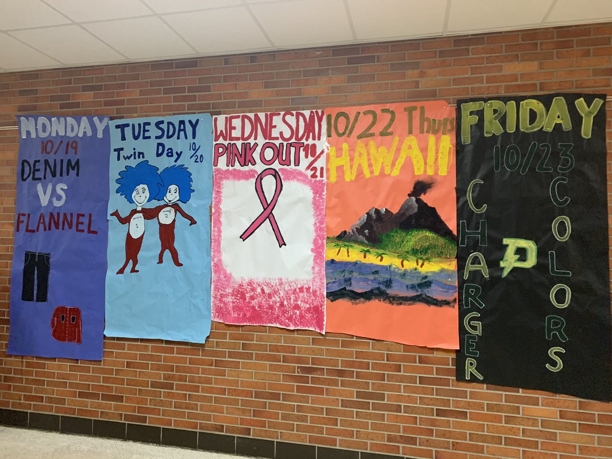 DOWLEADERSHIP's tweet photo. Hey Chargers get excited!!!! Don’t forget to dress up big spirit week for midland dow! ⚡️ https://t.co/VSBEp68gzZ