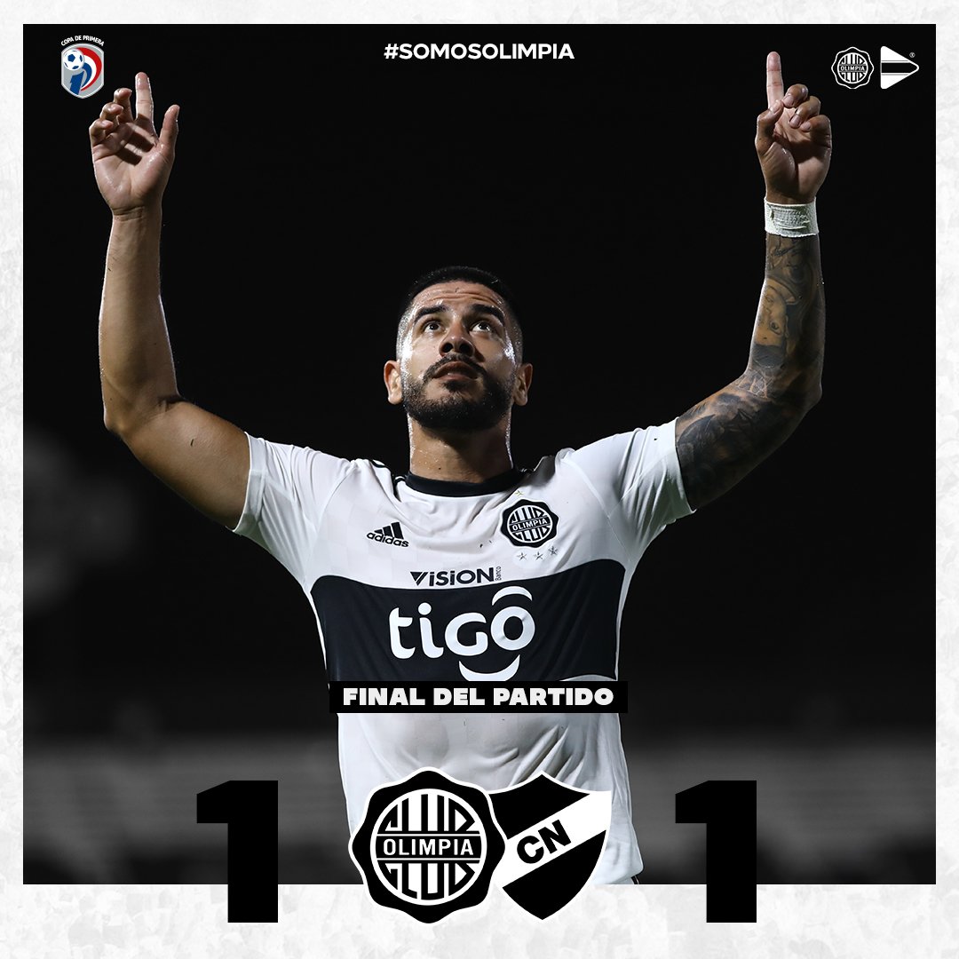 OlimpiaMedia's tweet image. 🔳 #OlimpiaLIVE | 90+'

¡Concluyó el encuentro en Para Uno!

➡️ @elClubOlimpia (1-1) Nacional.

📅 Fecha 1 - Torneo #Clausura2020.

#OLIvsNAC
#SomosOlimpia ⚪⚫⚪