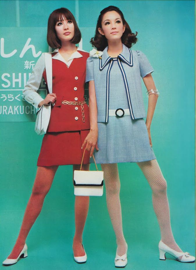 In Japan in the 1960s, women were seen in magazine spreads with long, thin legs.