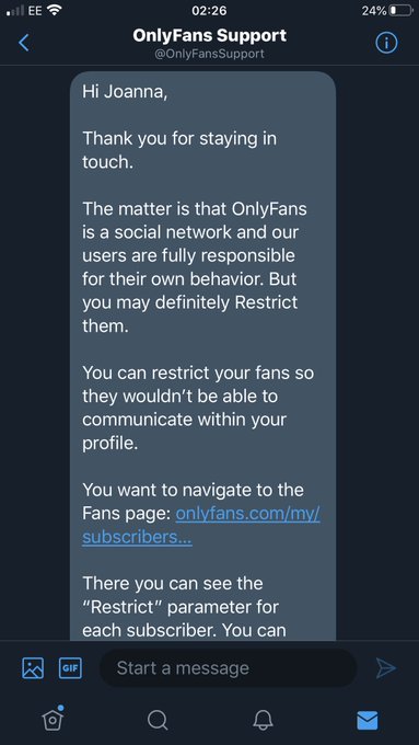 So I recieved some very abusive messages on onlyfans from another user today and told he wants to slit<a href="/tag/natural"class="tags"><span>#natural</span></a><a href="/tag/porn"class="tags"><span>#porn</span></a><a href="/tag/tuesdayvibes"class="tags"><span>#tuesdayvibes</span></a><a href="/tag/hugetits"class="tags"><span>#hugetits</span></a><a href="/tag/onlyfans"class="tags"><span>#onlyfans</span></a>