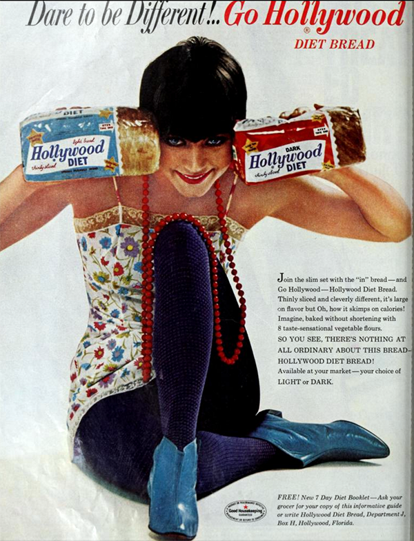People in the 1960s were obsessed with diet food. Here's a few magazine ads of these yummy treats.