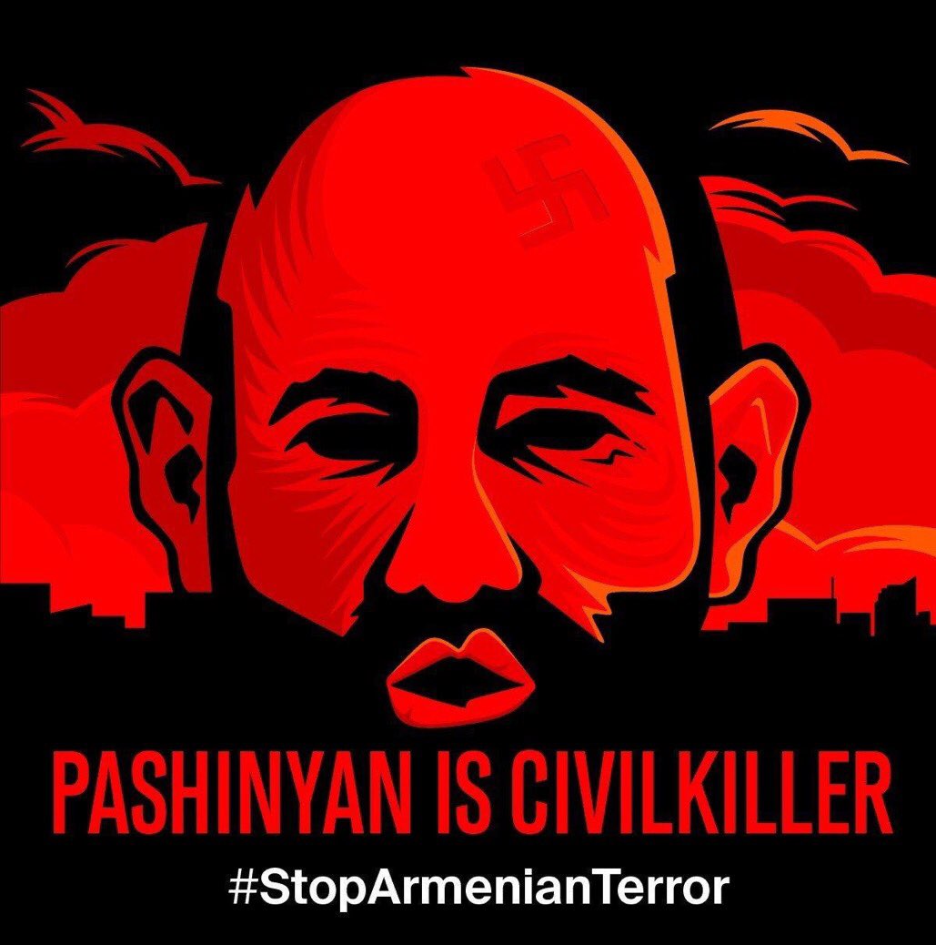 Stop Hitlerian! 
#ArmeniaKillsCivilians #StopArmenianAggression 
#PrayForGanja #PrayforMingachevir