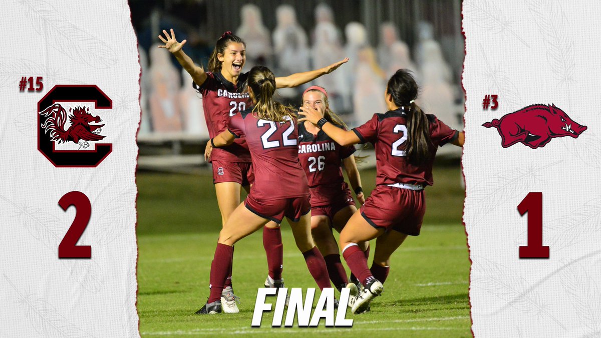 FINAL | #GAMECOCKS WIN! #GAMECOCKS WIN! #GAMECOCKS WIN! #GAMECOCKS WIN! 

The second highest ranked win in program history! #SECsoc #NCAASoccer