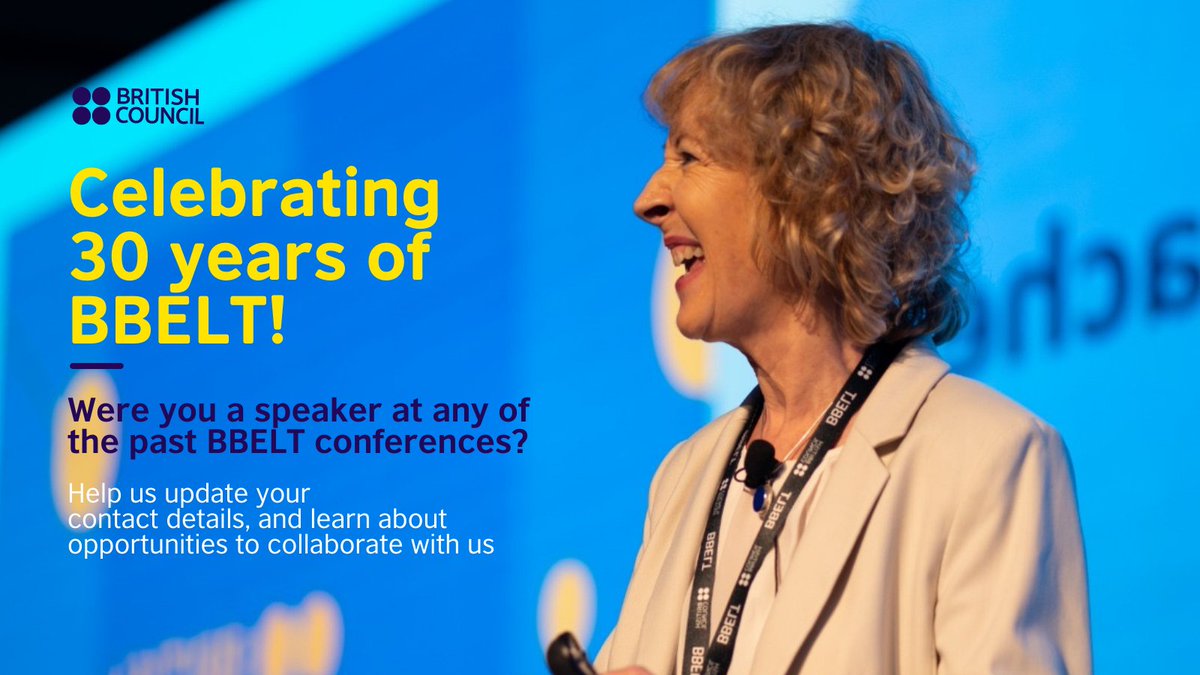 mxbritish's tweet photo. Calling BBELT* speakers!
Help us update your contact details, and learn about opportunities to collaborate with us, answer this survey: https://t.co/cKhLSEpuAa

Deadline: October 29, 2020

*Best of British English Language Teaching https://t.co/pPlGLVTvCf