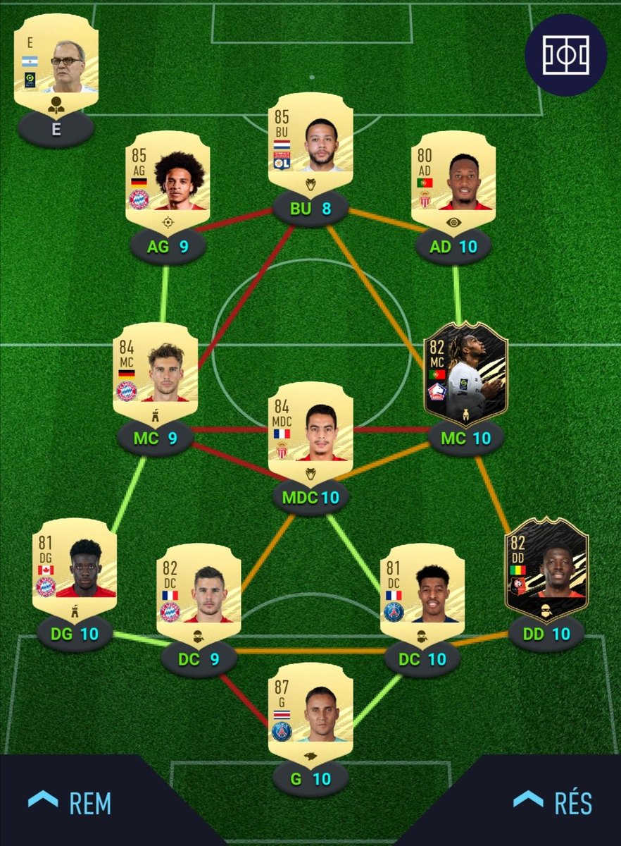 SamFlacooo's tweet image. L'équipe pour le 1er #FUTChampions ce week-end ! Le deuxième screen est pour l'equipe in game. #FIFA21 #FUT21 #FUT #FIFA #Squad #Team