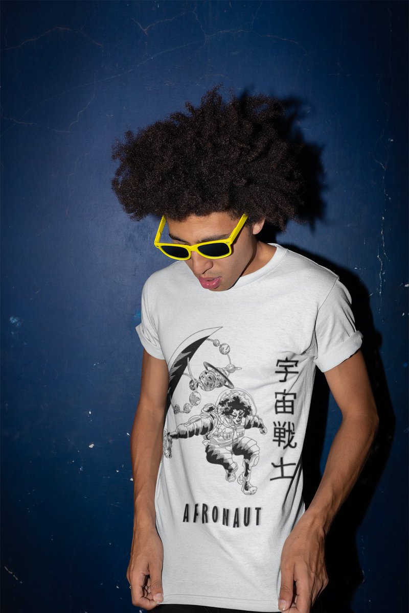 Check out our latest T-Shirt. The Space Warrior Afronaut!

This shirt features an anime-inspired Cowboy Bepop/ Afro samurai/ Samurai Champloo fusion with a twist of space and cosmic wonder.

voidball.com/products/space…