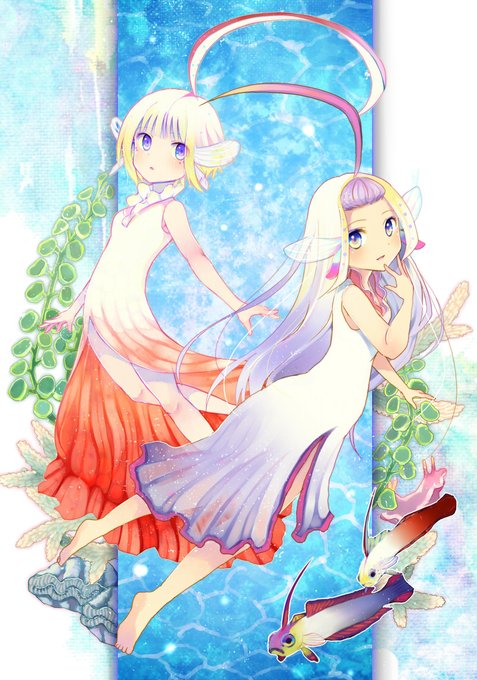 魚擬人化のtwitterイラスト検索結果 古い順