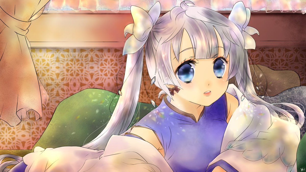 夕まぐれ 逆光に塗りたくて描いたイラスト も キウナコ 低浮上のイラスト