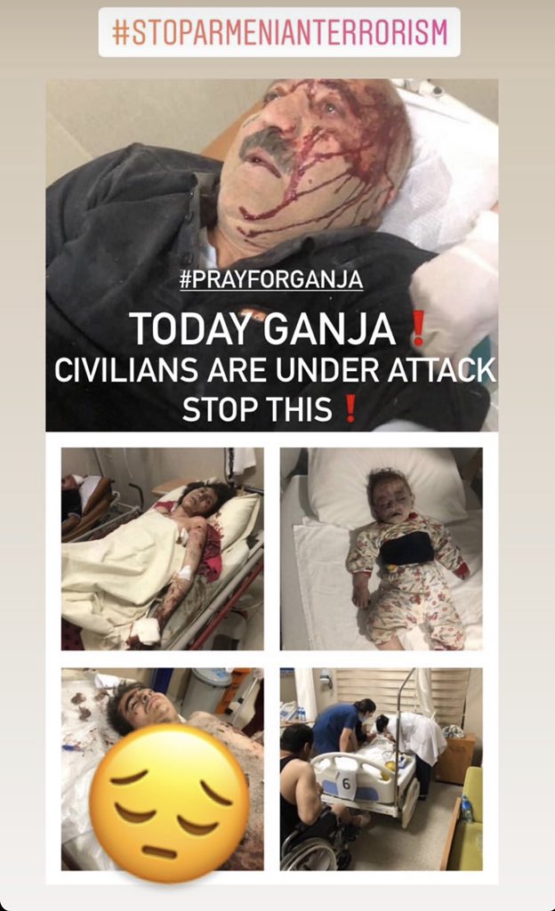 🇬🇧These people are not in the war zone. They were civilians, children. Peace-loving world,silence! We are looking for you, international human rights organizations!Armenian terror must be stopped!
#StopKillingChildren #DontBelieveArmenia 
#armenia #PrayForGanja 
<a href="/cnnbrk/">CNN Breaking News</a> <a href="/CNN/">CNN</a> <a href="/UN/">United Nations</a>