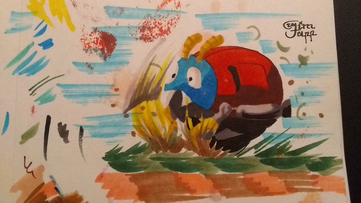 #inktober2020 #MotoBug #CopicMarkers #PrismaMarkers #SonicTheHedgehog