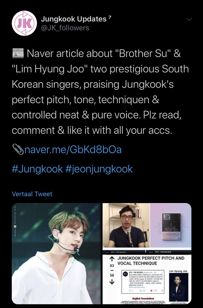 Lim Hyung Joo, a voting member of the Grammy Selection Committee, called Jungkook a special vocalist. He was in awe of his vocal technique of gently connecting to legato technique,at times with his head voice on top of his own pure refined beautiful voice.