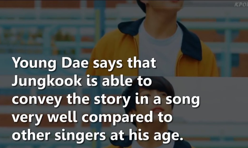 Kim Youngdae, KMA committee member, praised Jungkook countless of times. He continuously stated how Jungkook’s voice impressed him. How Jungkook can convey a story well in a song. And overall how Jungkook is a great individual singer.