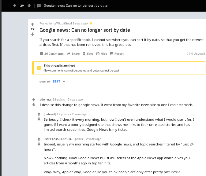 "Almost exactly one year after WL revealed the sham DNC primary while DNC was hosting their gala for Hillary, Google quietly stops allowing users to filter news topics by date, crippling their own search engine to hinder our ability to piece together what happened after the fact"