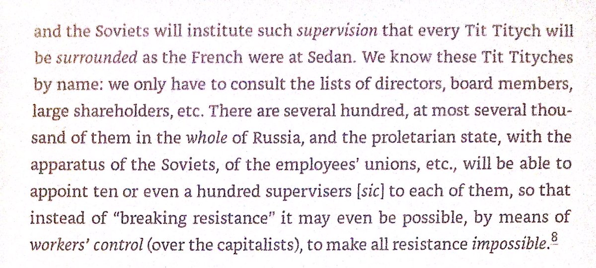 Lenin believed that communism was possible in 1917 because the war had already concentrated so much of the economy in the hands of the government.