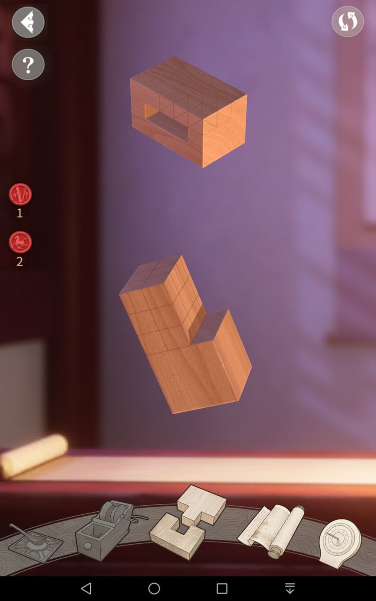 Article in Shanghai Daily (see first Tweet this Thread) points to a game, 5th Invention. Interactively learn mortise and tenon techniques. Select and remove wood, on success solve more complicated joints. Fun for engineers, crafters. $3