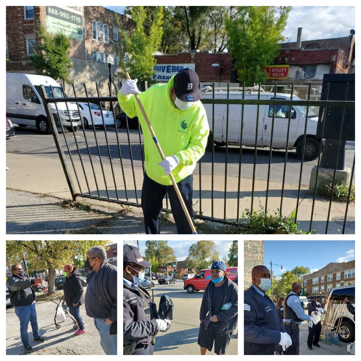 ChicagoCAPS03's tweet photo. Pictures from todayโs 003rd District Tactical Unit Community Engagement Project. Thank you to the @6thward, @ACCLIVUS and Park Manor Residents for helping make this project a success. #3rdDistrict #Community #TogetherWeCan #PositivePoliceInteractions https://t.co/zx0XX7qCCz