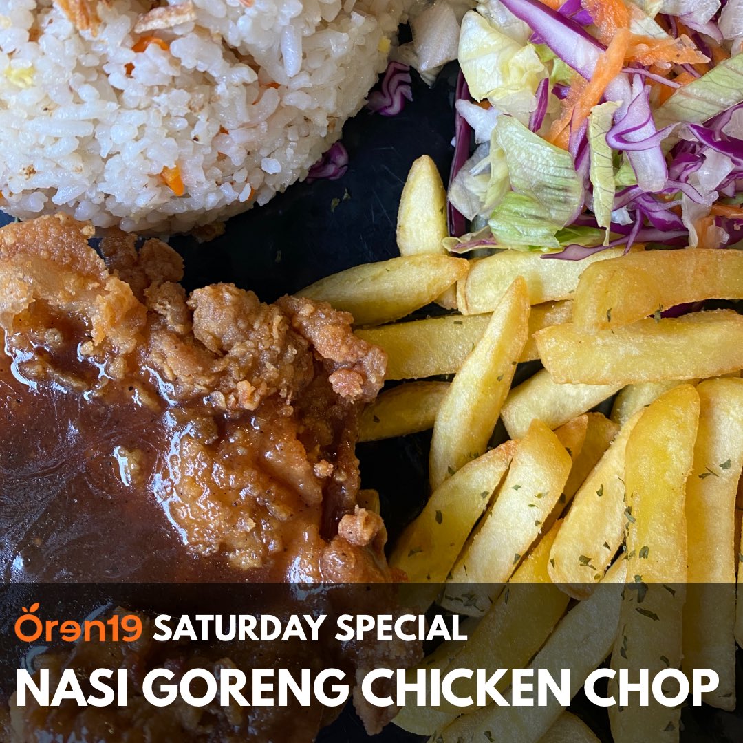 Oren19 On Twitter Oren19 S Saturday Special Nasi Goreng Chicken Chop Order Through Https T Co Iawj2c1ihu Or Whatsapp Nasigoreng Chickenchop Putraheights Fries Specials Https T Co Rig3zedawv