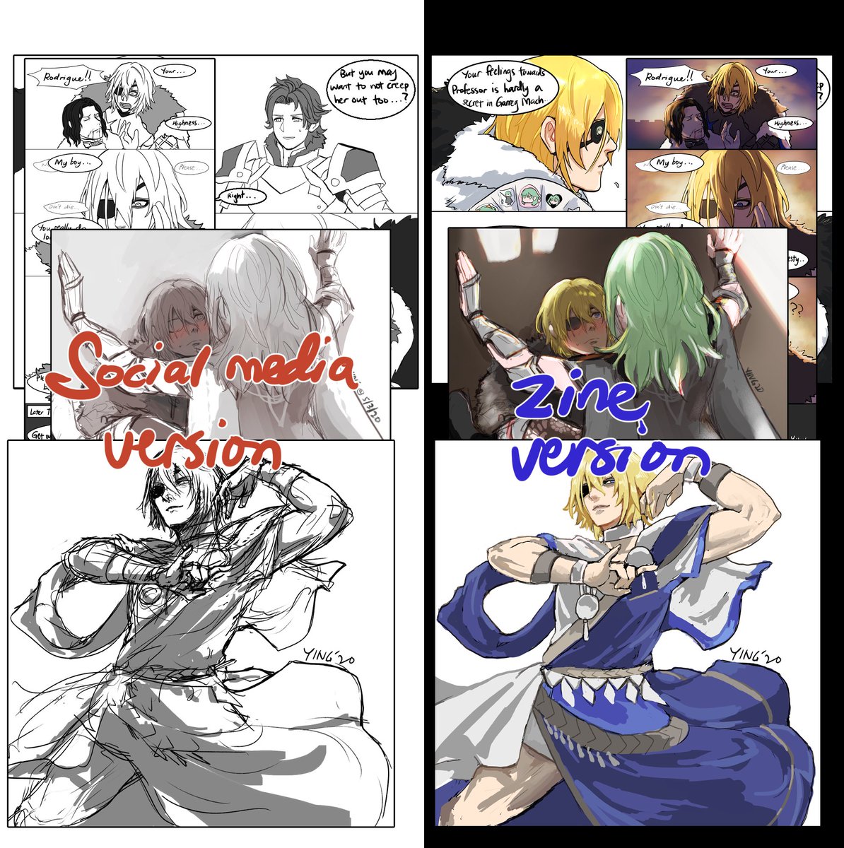 [RT appreciated!] I've (finally) compiled most of my #FE3H fanart from mid Oct'19 to Oct'20 into a 80++ pages pdf:
https://t.co/TET15vjBHy
Price: $12 (or Pay What You Want)
Format: PDF

Previous Digital Zine(Jul~Oct'19):
https://t.co/tRVV95zO6v

#FireEmblemThreeHouses 