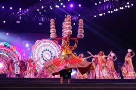 3. In Gujrat, people enjoy Navratri with Dandiya Raas and Gharbha. People worship Maa Ambey during nine nights of this festival and observe Jagran(a ritual of being awake whole night in devotion of Devi Maa). Most Devotees observe fast or eat Satvik meals for the whole period.