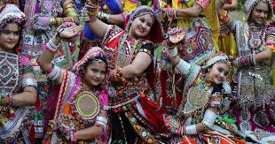 3. In Gujrat, people enjoy Navratri with Dandiya Raas and Gharbha. People worship Maa Ambey during nine nights of this festival and observe Jagran(a ritual of being awake whole night in devotion of Devi Maa). Most Devotees observe fast or eat Satvik meals for the whole period.