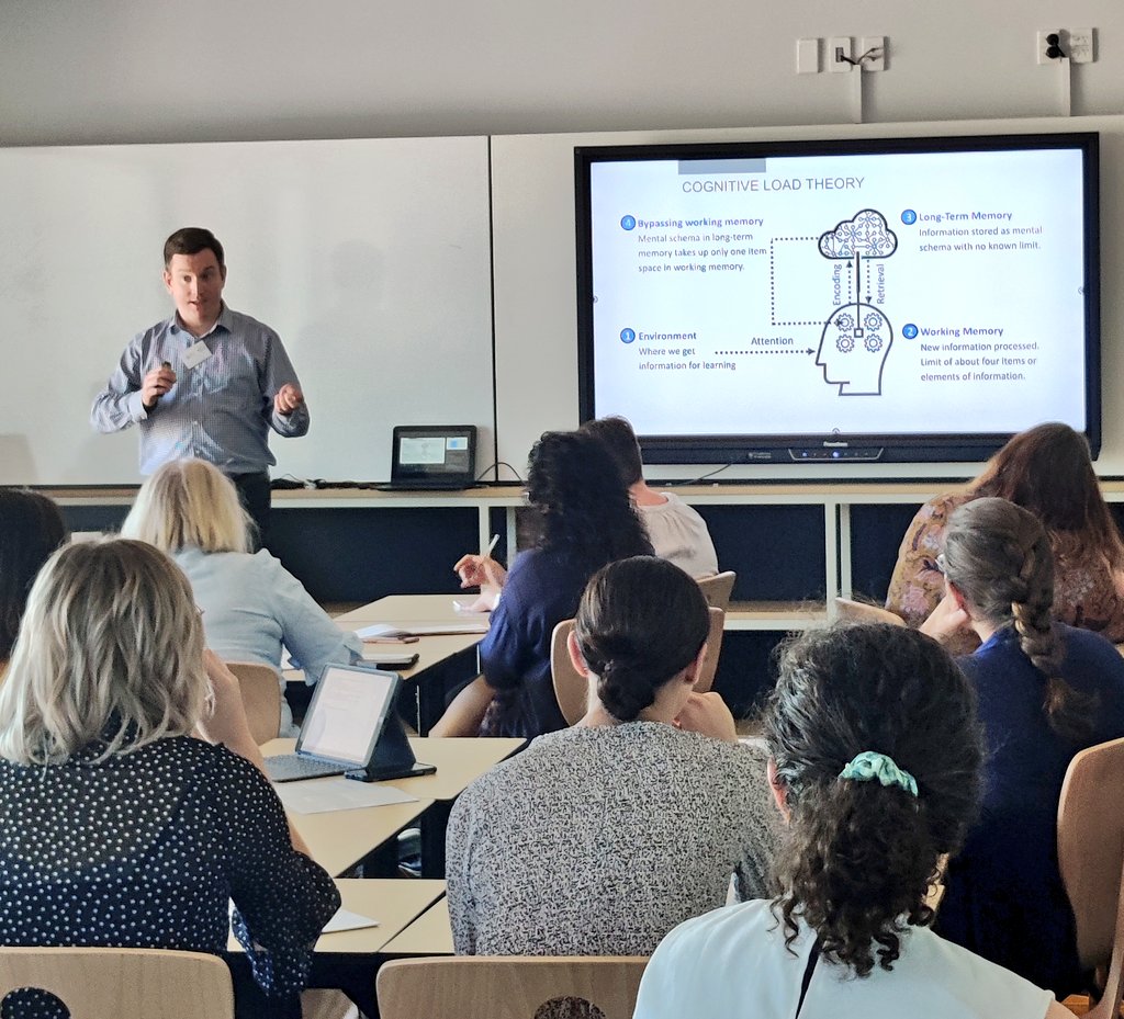 Great to see <a href="/dan_braith/">Daniel B</a> advocating the importance of teachers understanding cognitive load theory #ResearchEdPerth