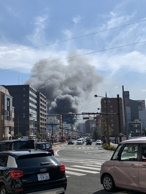 火事 長崎 浦上駅前で火災 パチンコ屋 まるみつ 燃える ひぐちから延焼した まとめダネ