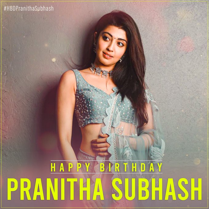 Here's wishing the Ravishing Beauty @pranitasubhash a very Happy Birthday ❤️🎉 Hope you'll have an awesome year ahead 🤗💕 #HBDPranithaSubhash #HappyBirthdayPranitha #HappyBirthdayPranithaSubhash #PranithaSubhash #MultiplexEnt