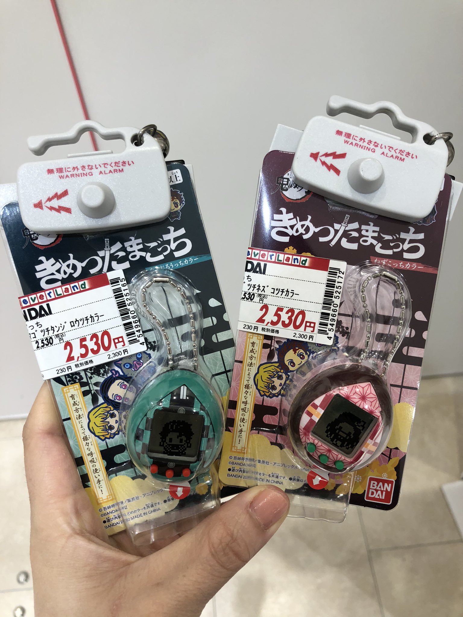 エディオンなんば本店 公式 本日発売 きめつたまごっち たまごっちの 鬼滅の刃 モデル 第1弾の たんじろうっちカラー ねずこっちカラー の2種 7階 エレベーター横にて販売中 今ならまだ在庫あります エディオンなんば本店