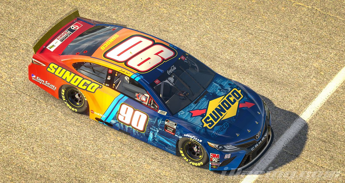 My entry into the @SunocoRacing #FueledBySunoco iRacing Design Contest! Had a lot of fun making this.
@RReSports @znovak15