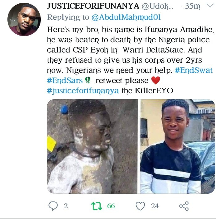 QueenP74966213's tweet photo. This is the more reasons we need to care it can be anyone
#ReformTheNigeriaPolice
#EndSARS 
#EndBadGovernmentinNIGERIA https://t.co/ykukV4v7s8