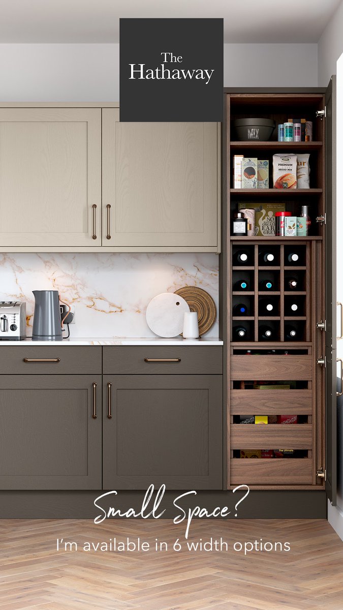 KitchenStoreGrp's tweet image. The Hathaway by Masterclass is an attractive, customisable pantry that will suit the needs of you and your family. Available in a number of configurations, it’s something to consider for projects of any budget!

Request a brochure online here: thekitchenstore.co.uk/brochures
