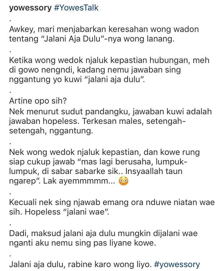 yowessory's tweet photo. Sebuah jawaban dari “Mas Adam” https://t.co/2S3RblSdjz