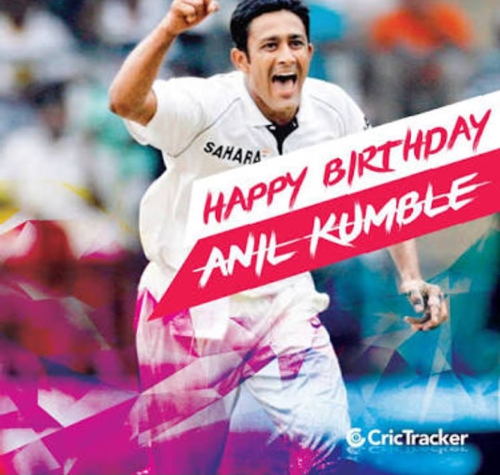 Very happy birthday to legend Anil kumble.  