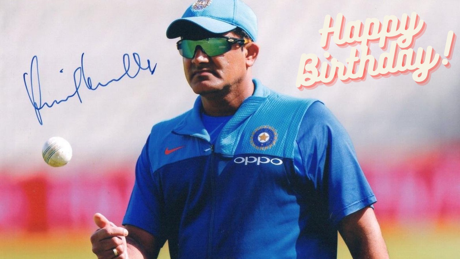 Happy Birthday to Anil Kumble.     