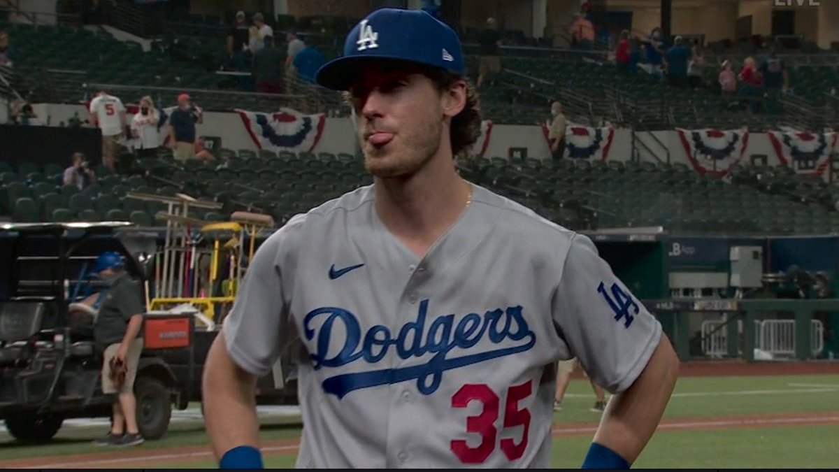 “I told him in the dugout, I was like, ‘bro. What if that Will Smith out there is your clone, like, how would you swing the bat? Just do that, bro, you’re batting against your clone.’ And I dunno, I think it helped.”~Deep Thoughts with Cody Bellinger~