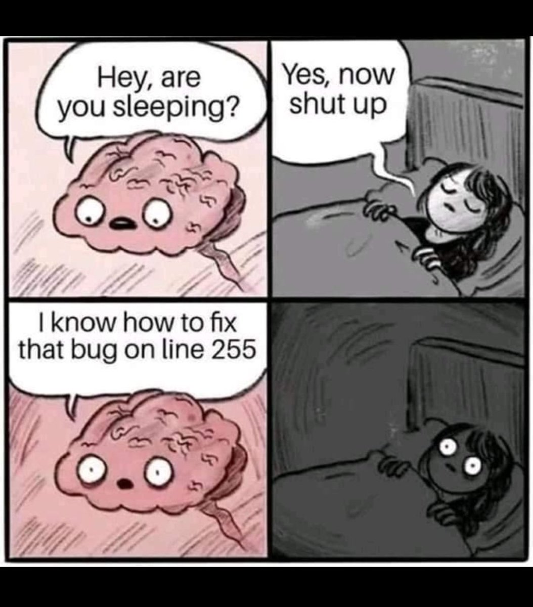 AjinkyaPalvank2's tweet image. Relatable 🤣

#programming #codingisfun 
@_100DaysOfCode 
#EatCodeSleepRepeat