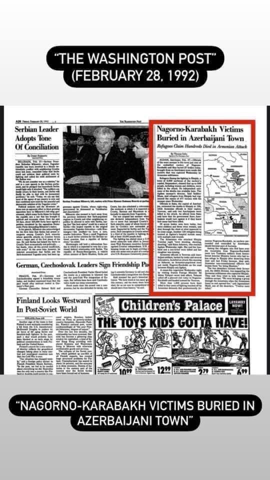 Today’s rocket attacks against #GanjaCity reminds us about savage massacres committed by #Armenia against #Azerbaijanis back in early 1990th. #StopArmenianAggression @HouseForeign @SenateForeign @SASCMajority @SASCDems @HASCDemocrats @HASCRepublicans @SpeakerPelosi @LeaderHoyer