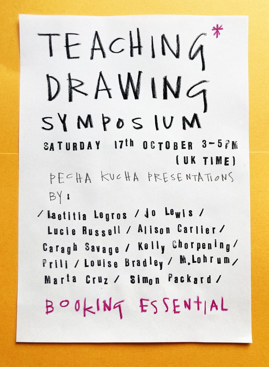 We’re really looking forward to Drawing is Free’s online Teaching Drawing Symposium this afternoon! #DrawingisFree is in Residence online at Drawing Projects UK alongside the <a href="/TBWDrawingPrize/">Trinity Buoy Wharf Drawing Prize</a>. #TBWDP20 <a href="/artsTBW/">Trinity Buoy Wharf</a> #ACEsupported #LetsCreate #DrawingisFree #ChloeBriggs #DrawingMatters
