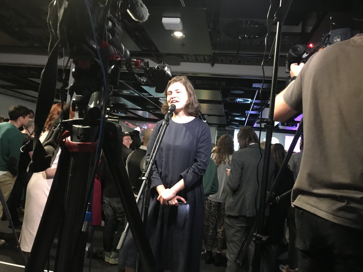 PhilHTaylor's tweet image. Chloe Swarbrick arrives at Green’s election party ⁦@helenrsullivan⁩