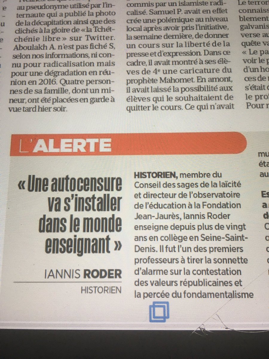Jacques De Saint Victor Samuelpaty Plutot Que Toutes Ces Declarations De Matamore Sur Le Theme Ils Ne Passeront Pas Je Prefere Helas Ce Constat Terrible De L Historien Iannis