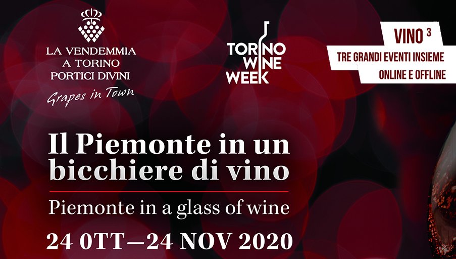 #VendemmiaTorino 2020: 24 OTTOBRE - 24 NOVEMBRE 
Degustazioni, masterclass, talk, webinar e eventi speciali legati al #vino.

#grapesintown #porticidivini #torinowineweek <a href="/regionepiemonte/">Regione Piemonte</a> <a href="/CamComTorino/">Camera Commercio TO</a> #Piemonte