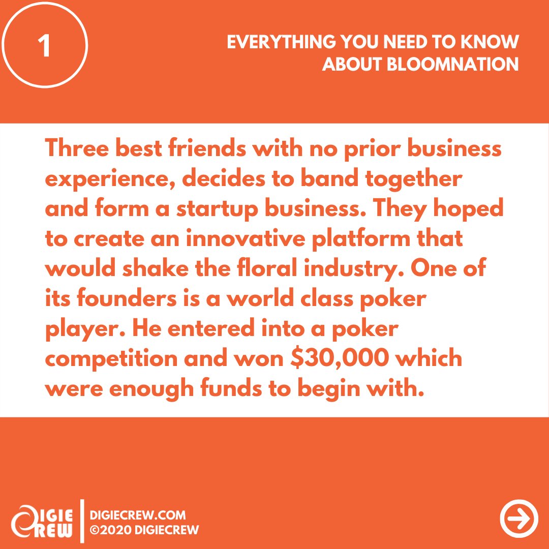 digiecrew's tweet photo. What do you think about BloomNation’s bloom story?
#bloomnation #bloomnationlocalflorist #bloomnationflorist #florist #floristlife #Startup #StartUpBusiness #startupcompany #startupstory #funding #flowers #flowerslovers #flowersdecor #business #digitalmarketing #DigieCrew https://t.co/9CWrA8RwJN