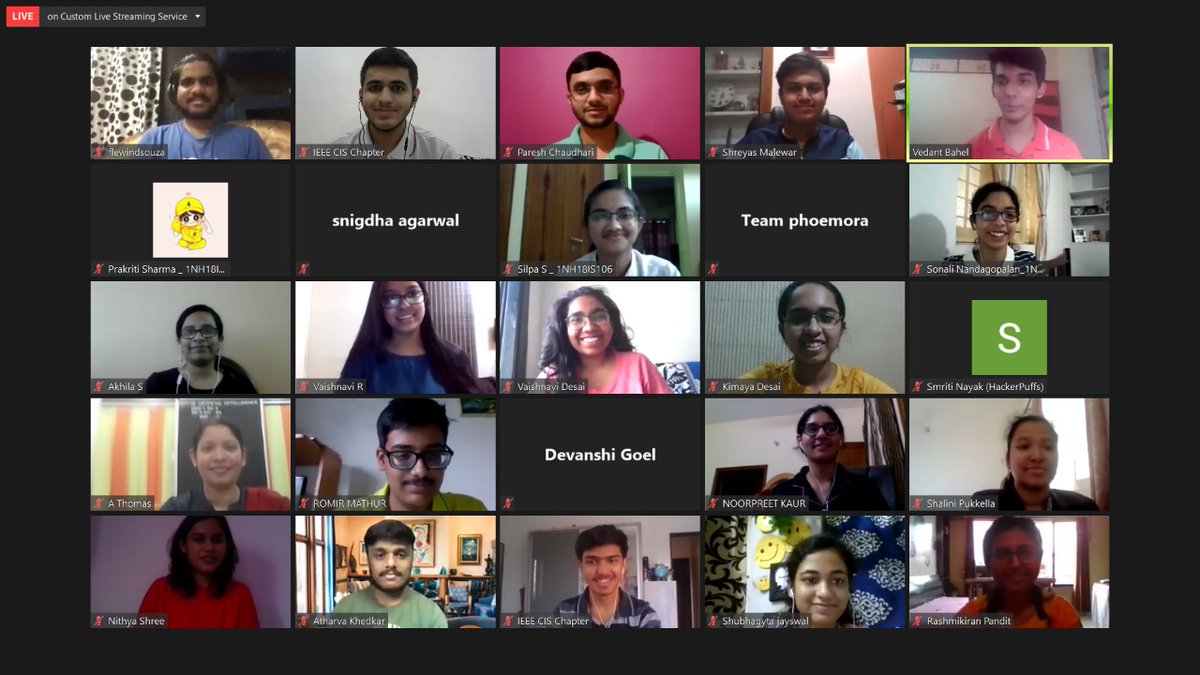 Adityabobde19's tweet photo. Finally, the two months-long events "She Codes" and "She Hacks" concluded under @ieee_cis_ghrce. We received overwhelming participation from more than 20 countries.
"Talent wins games, but teamwork win championships"
Kudos to the whole team for working so hard day and night https://t.co/xmtuyP4SAo